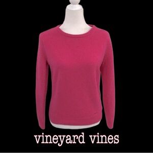 vineyard vines with Cashmere Pink Pullover Crewneck Sweater, Size Medium